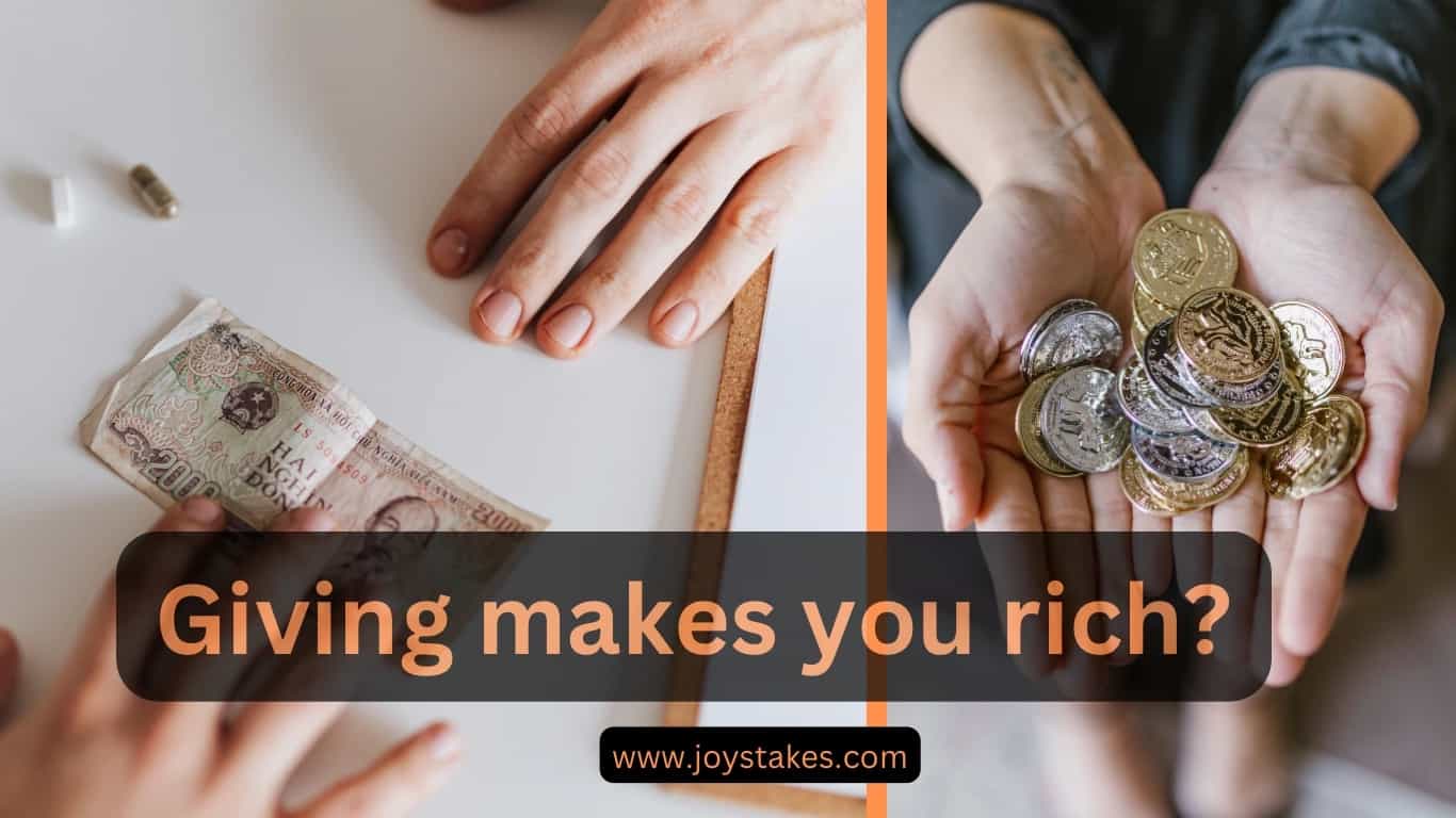 GIving makes you rich?
